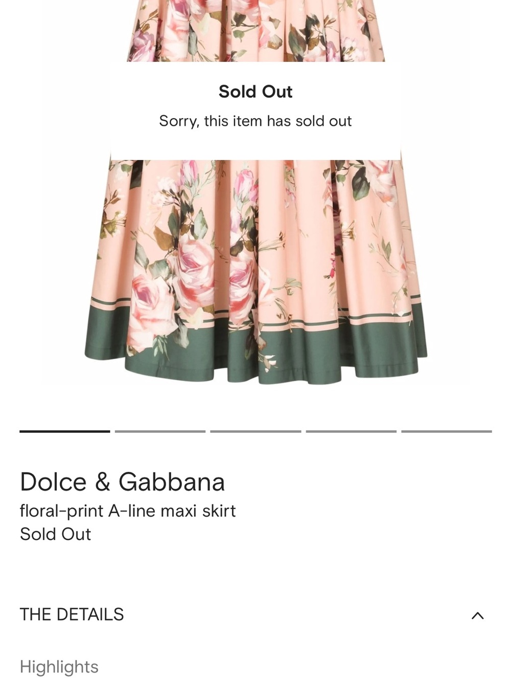 Dolce & Gabbana Floral A Line Maci Skirt SZ XS - Picture 7 of 7